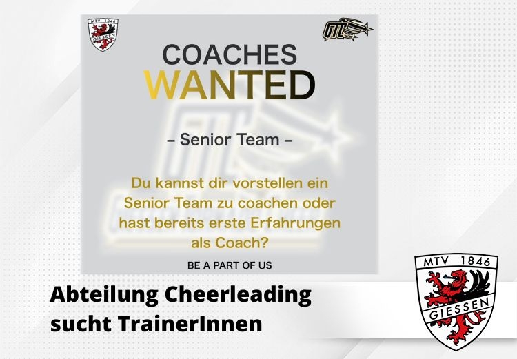 Abteilung Cheerleading sucht TrainerInnen